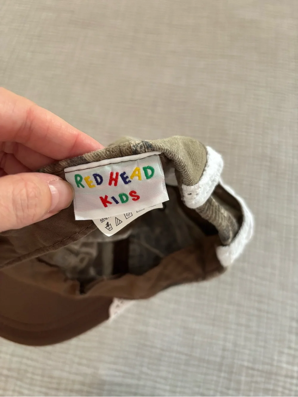 RedHead Kids’ Camouflage Cap with White Eyelet Trim